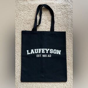 Loki Laufeyson Est. 965 AD Black Tote Bag